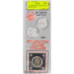 1983 EDMONTON OILERS 99 WAYNE GRETZKY COIN