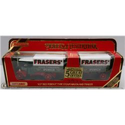 MATCHBOX 1922 FRASER COLLECTOR TRUCK & TRAILER DIE