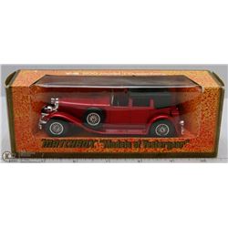 MATCHBOX 1930 MODEL J DUESSENBERH DIE CAST CAR