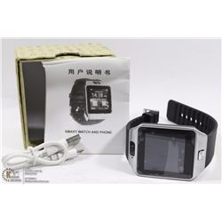 NEW BLACK AND ST STEEL BLUETOOTH SMARTWATCH WITH