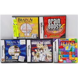 5 ASSORTED NINTENDO DS/ADVANCED GAMES