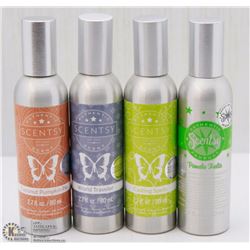 LOT OF 4 NEW SCENSTY  ROOM SPRAYS
