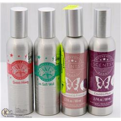 LOT OF 4 NEW SCENSTY  ROOM SPRAYS