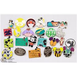 LOT OF 25 OFFICIAL WALT DISNEY TRADING LAPEL PINS