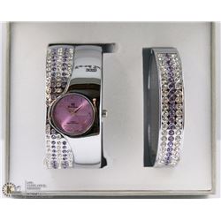 MARK NAIMER WATCH WITH MATCHING BRACELET