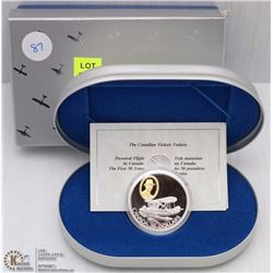 CANADIAN $20.00 SILVER COIN VICKERS VEDETTE IN