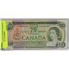 Image 1 : 1969 CANADIAN $20 REPLACEMENT BILL WITH ASTERISKS