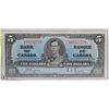 Image 1 : 1937 CANADIAN  $5 DOLLAR BILL