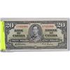 Image 1 : 1937 CANADIAN  $20 DOLLAR BILL