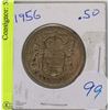 Image 1 : CANADIAN 1956 SILVER HALF DOLLAR