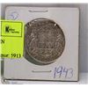 Image 1 : 1943 CANADIAN 50 CENT COIN