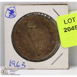 1963 CANADIAN VOYAGER SILVER DOLLAR