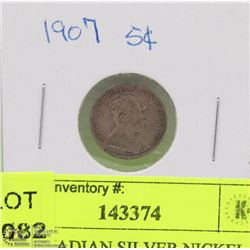 1907 CANADIAN SILVER NICKEL