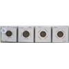 Image 1 : LOT OF 4 USA MERCURY SILVER DIMES