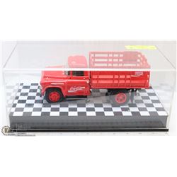 VINTAGE 1957 ERTL COCA COLA FARM TRUCK IN DISPLAY