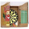 Image 1 : KINGS HEAD PUB LODGING DARTBOARD WITH DARTS &