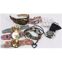 BOX OF ASSORTED WATCHES INCL GLOBLU, MAGNETIC