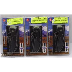 LOT WITH THREE NEW SPORTING PICKET KNIVES WITH