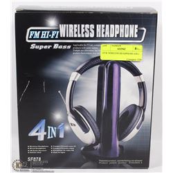 NEW WIRELESS HEADPHONE 4 IN 1