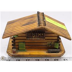ANTIQUE HAND CARVED CABIN HOUSE
