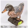 Image 1 : STAMPED HAND CARVED/HAND  PAINTED WOOD DUCK