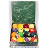 Image 1 : SET OF VINTAGE POOL BALLS IN BOX MADE IN BELGIUM