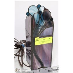 VINTAGE STAINED GLASS STYLE INCENSE BURNER