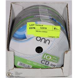 60 CDRW MEDIA DISKS