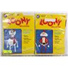 Image 1 : PAIR OF VINTAGE LOONEY BALLOONS SNOWMAN AND