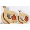 Image 1 : TWO WOOD STYLE CERAMIC SHOW HOME VASES