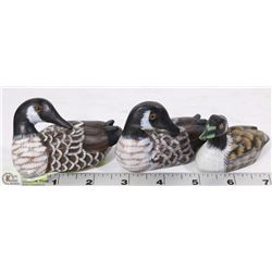 SET OF 3 HANDCARVED/HANDPAINTED CANADIAN GEESE