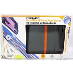 NEW FISKARS HOME/OFFICE 12" ROTARY PAPER TRIMMER