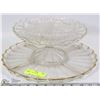 Image 1 : LOT OF 3 GLASS TRAYS