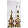 Image 1 : PAIR OF ROSE PINK LAMPS