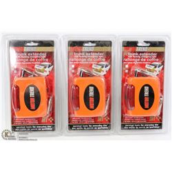 LOT OF 3 NEW CAR TRUNK EXTENDERS