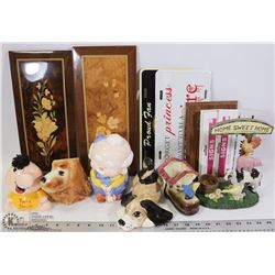 FLAT OF VINTAGE COLLECTIBLES SOLD WITH FLAT OF