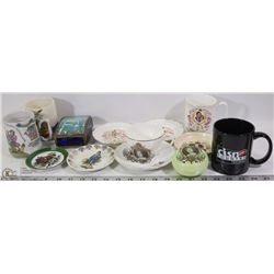 FLAT OF ASSORTED CHINA