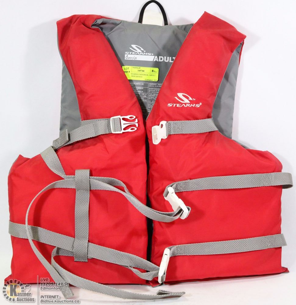 NEW STEARNS UNIVERSAL ADULT FLOTATION DEVICE