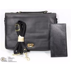 NEW LEATHER PURSE WITH LEATHER WALLET