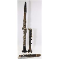 LOT OF 2 VINTAGE CLARINETS