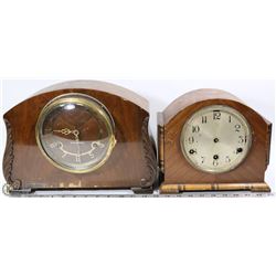 LOT OF 2 ANTIQUE MANTEL CLOCKS