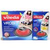 Image 1 : NEW VILEDA VIROBI ROBOT SWEEPER AND PACK OF PADS