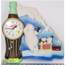 VINTAGE WALL HANGING COCA COLA WALL CLOCK