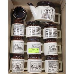 VINTAGE ABENAKIS 1 TEA/COFFEE POT, 7 CUPS, 2