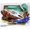 Image 1 : LOT OF WELDING SUPPLIES INCL CHAPS, HOOD, WELDING