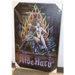 NEW CANVAS ART RIDE HARD PICTURE