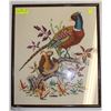 Image 1 : HAND EMBROIDERED PHEASANT PICTURE