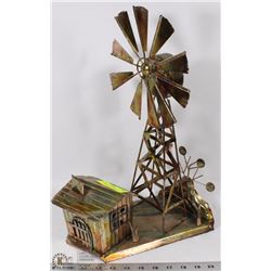 VINTAGE BERKELEY WINDMILL COPPER RUSTIC MUSIC BOX