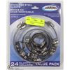 Image 1 : ENDURANCE 24 PACK OF STAINLESS STEEL CLAMPS