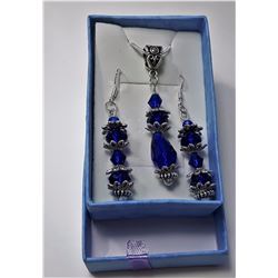 COBALT BLUE SWAROVSKI CRYSTAL SET
